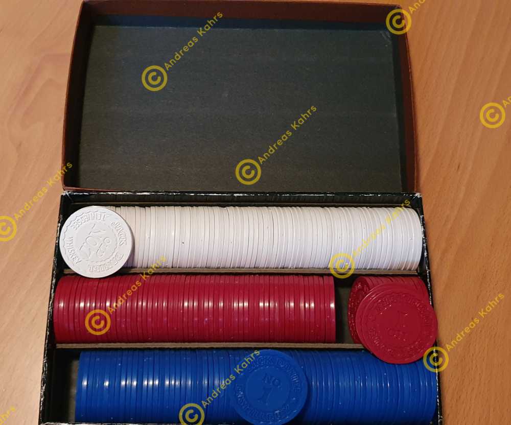 Jack Daniels Pokerchips Paperbox - Jack Daniel‘s Distillery alcohol collectible - Main Image 3