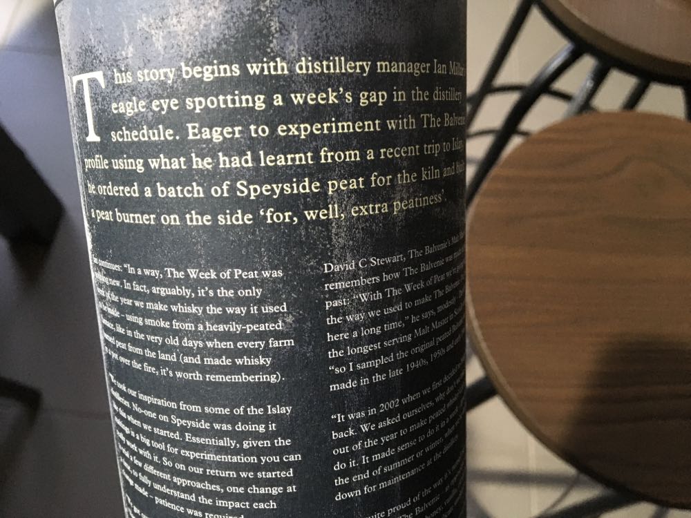 The Balvenie, The Week Of Peat 14 - Balvenie Distillery (700 mL) alcohol collectible [Barcode 5010327525198] - Main Image 4