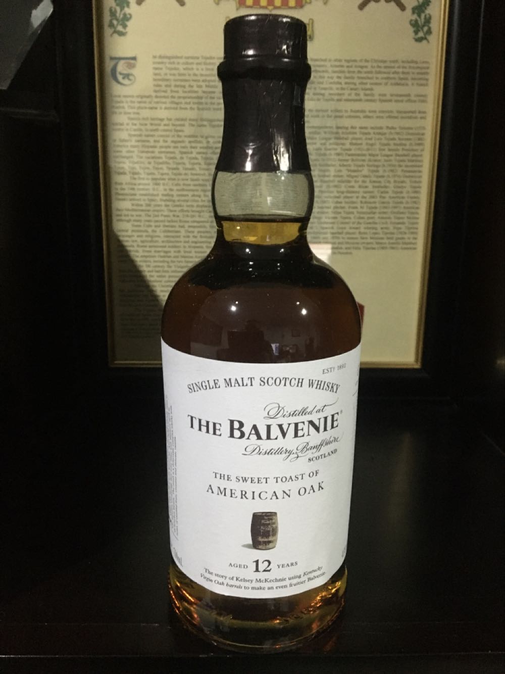 Balvenie, The Sweet Toast Of American Oak 12 - The Balvenie Distillery (700 mL) alcohol collectible [Barcode 5010327525167] - Main Image 3