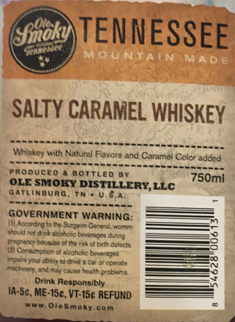 Ole Smoky Tennessee Moonshine  - Gatlinburg Tn. alcohol collectible - Main Image 2