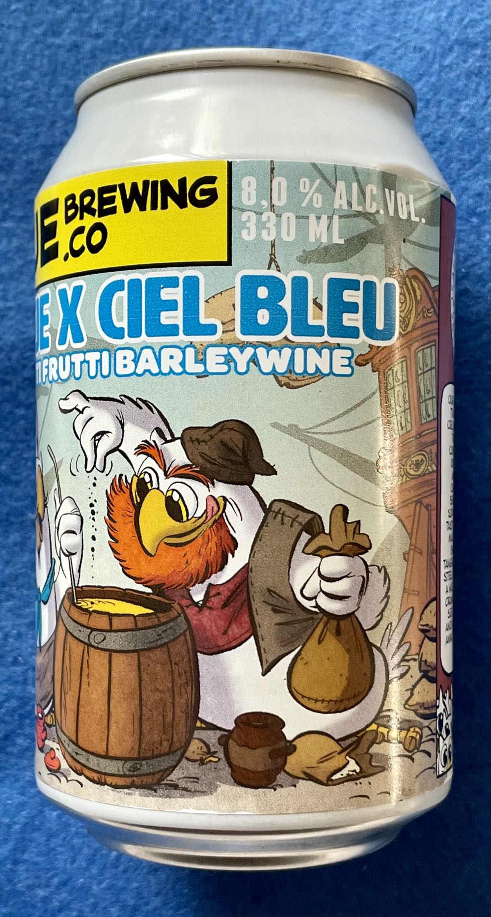 Uiltje X Ciel Bleu - Uiltje Brewing Company (330 mL) alcohol collectible [Barcode 8720254564166] - Main Image 2