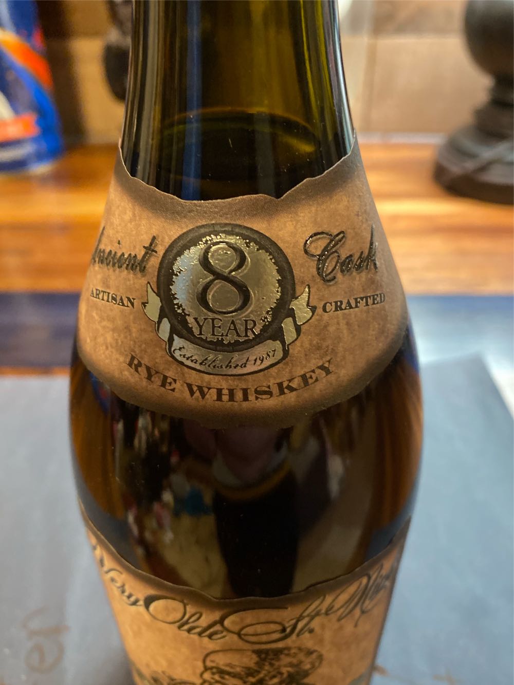 Very Olde St. Nick Ancient Cask 8 Year Old Rye Whiskey - Olde St. Nick Distillery (750 mL) alcohol collectible [Barcode 852543006229] - Main Image 4