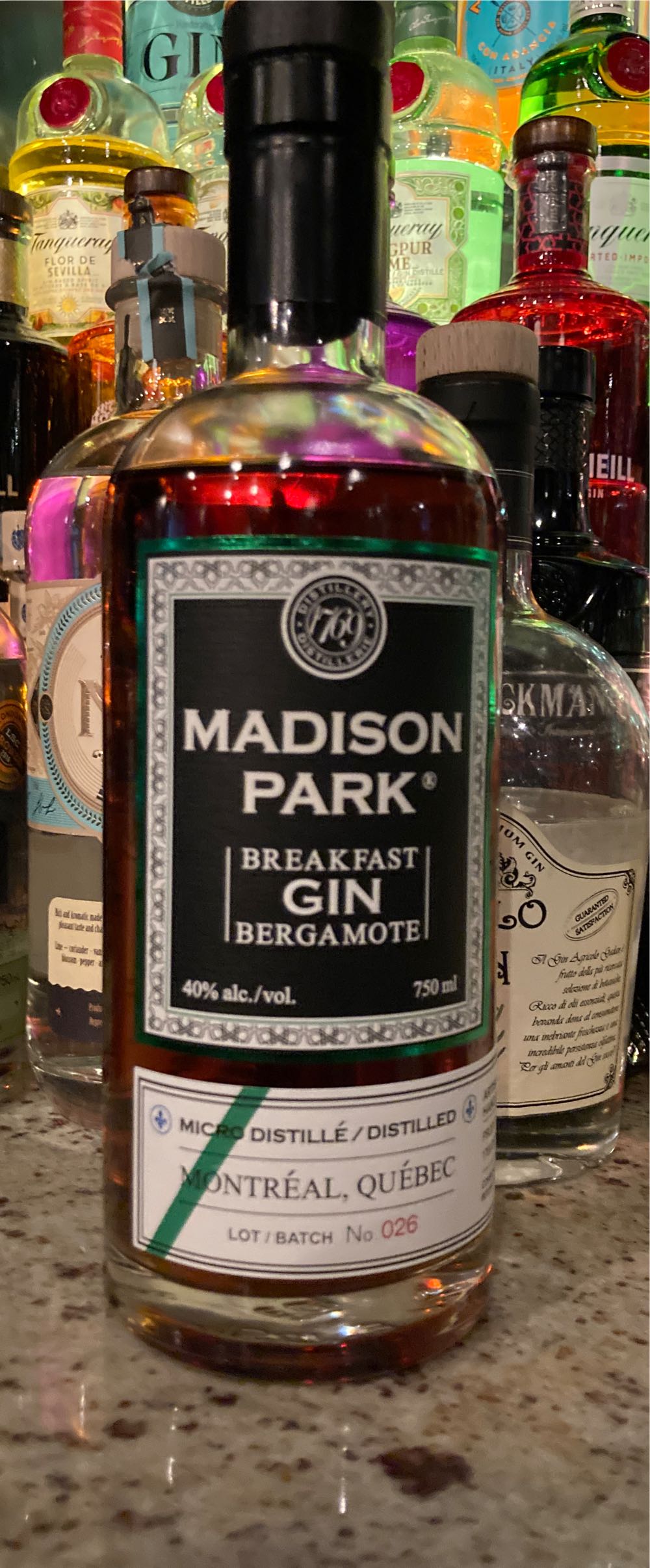 Madison Park Breakfast Gin  alcohol collectible [Barcode 628451469087] - Main Image 2