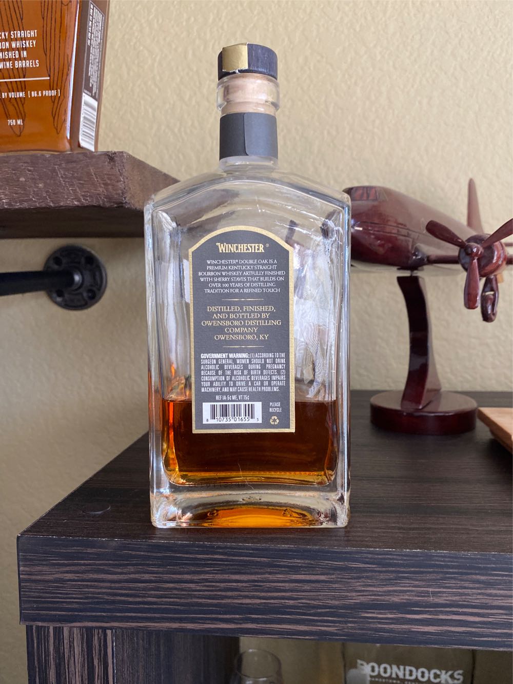 Winchester Double Oak Kentucky Straight  (750 mL) alcohol collectible [Barcode 810735016555] - Main Image 2