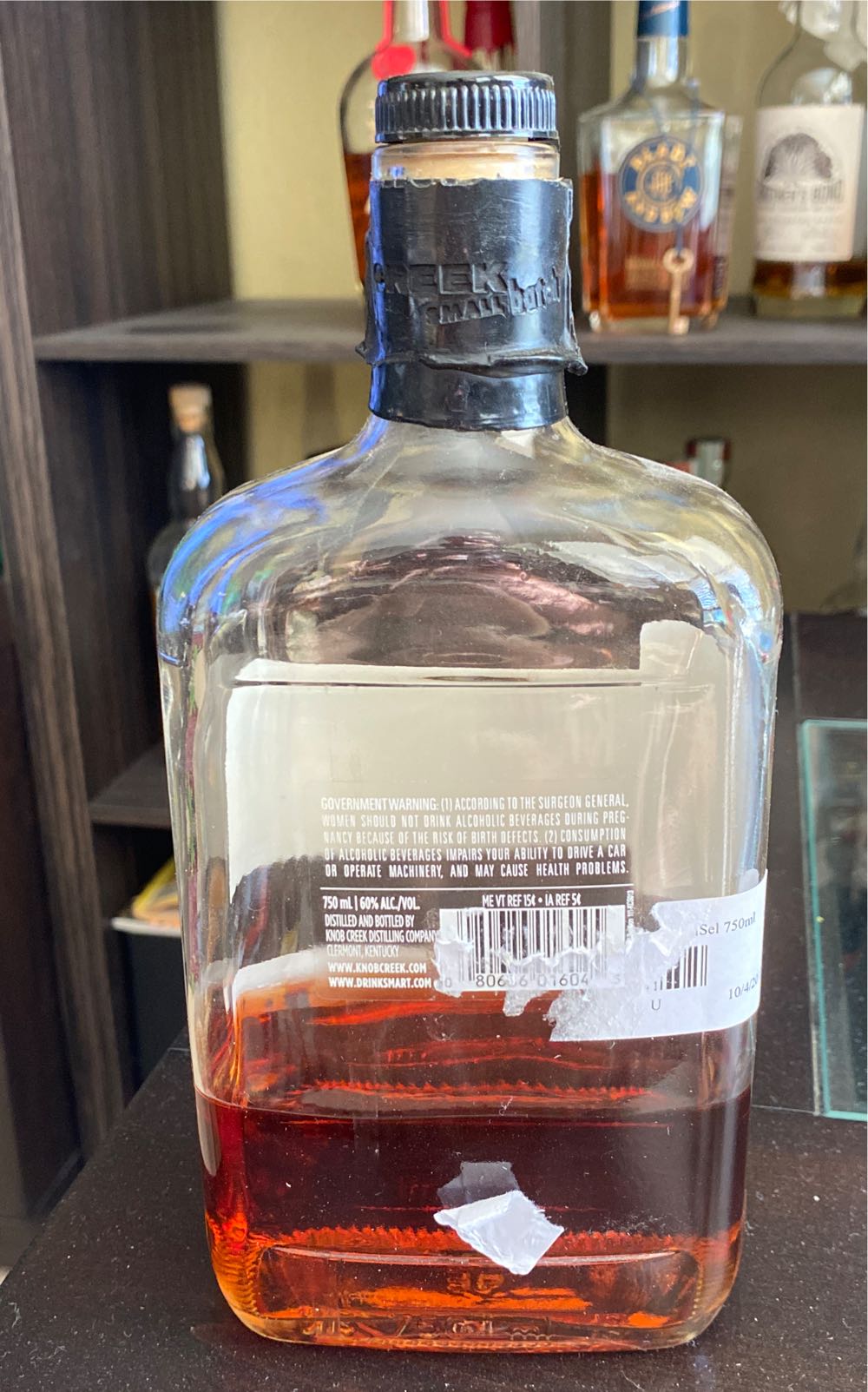 Knob Creek Bourbon Single Barrel- Total Wine  (750 mL) alcohol collectible [Barcode 080686016045] - Main Image 2