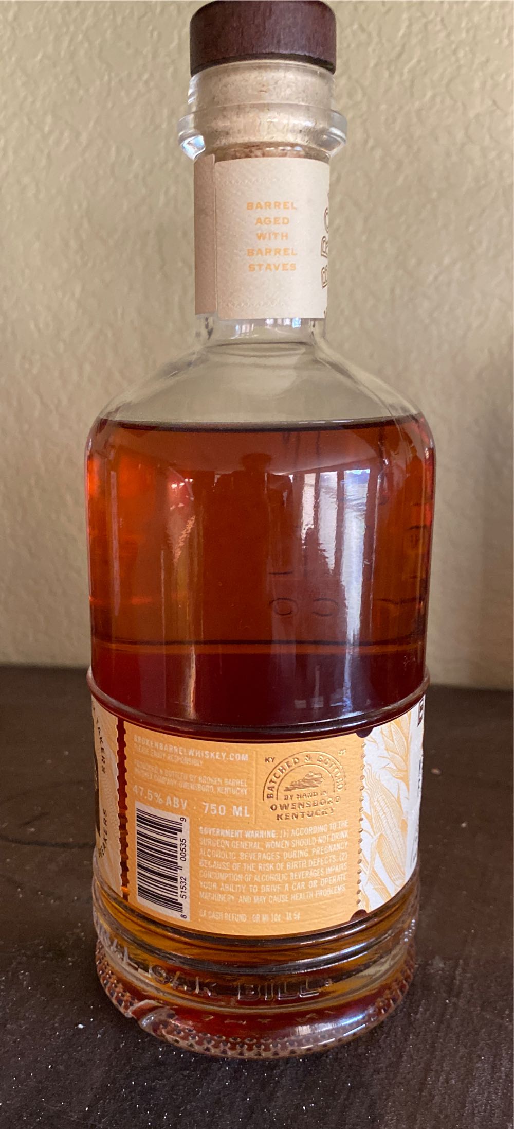 Broken Barrel Small Batch Bourbon - Broken Barrel (750 mL) alcohol collectible [Barcode 851532005359] - Main Image 2