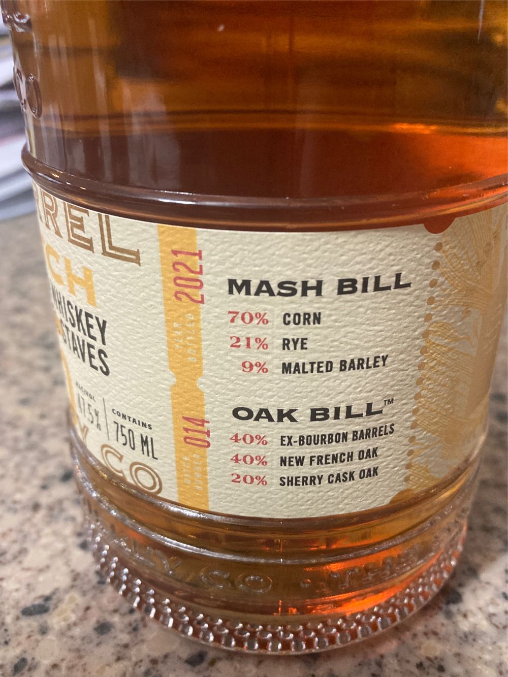 Broken Barrel Small Batch Bourbon - Broken Barrel (750 mL) alcohol collectible [Barcode 851532005359] - Main Image 4