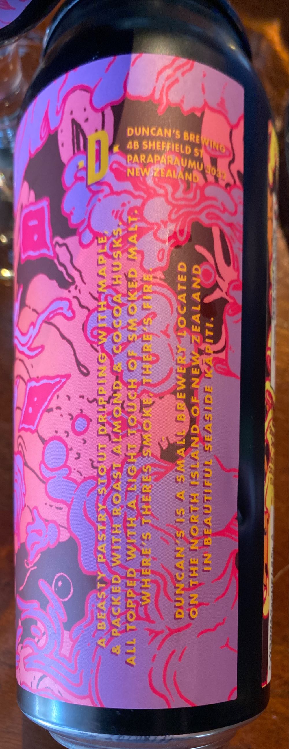 Maple scorched almond Imperial Pastry Stout  alcohol collectible [Barcode 9421904698864] - Main Image 2