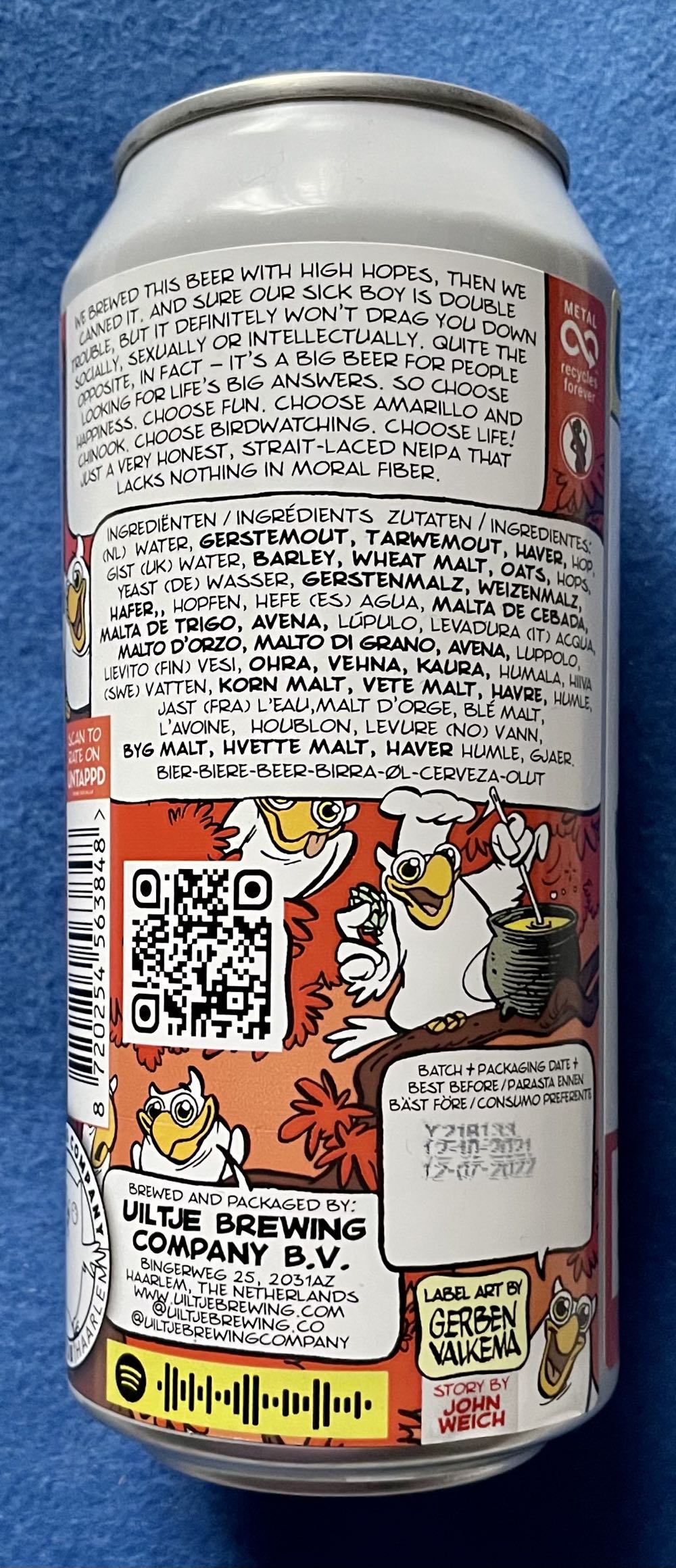 Birdwatching - Uiltje Brewing Company (440 mL) alcohol collectible [Barcode 8720254563848] - Main Image 2