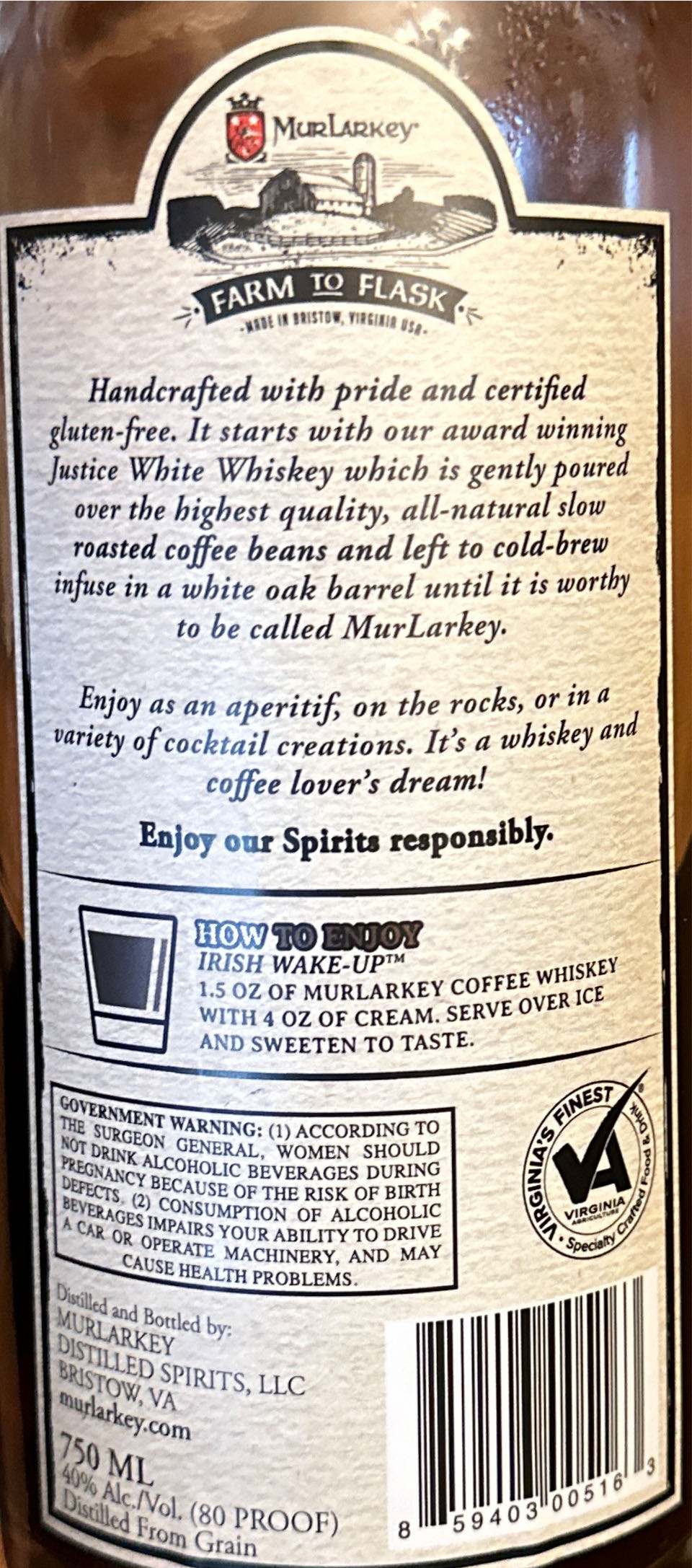 Murlarkey Coffee Whiskey - Murlarkey (750 mL) alcohol collectible [Barcode 859403005163] - Main Image 2