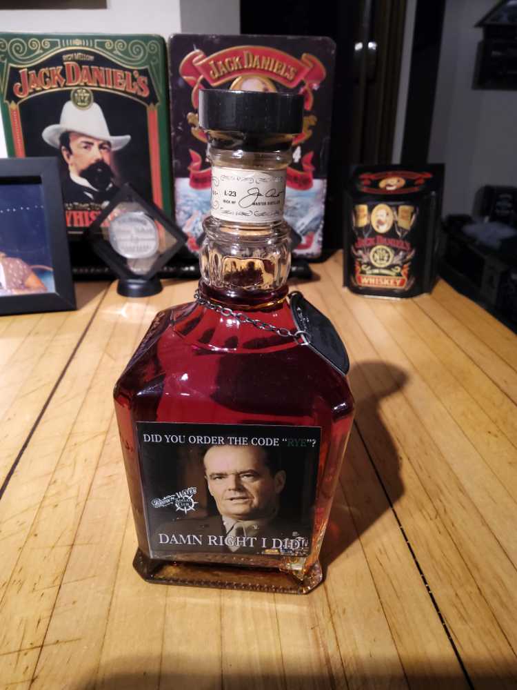 Cloud 9 Single Barrel Rye Did you Order the Code Rye  - Jack Daniels’ Distillery (750 mL) alcohol collectible - Main Image 3