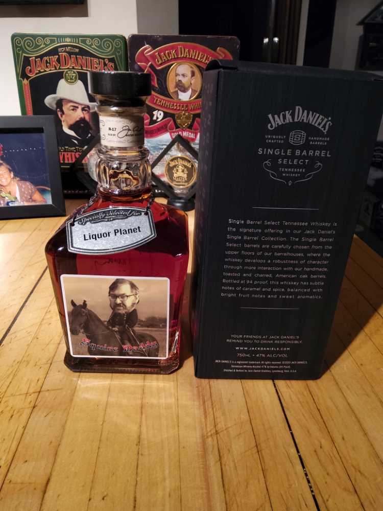 Liquor Planet Randal Squire Daddy Single Barrel Select 1-21-21 - Jack Daniels’ Distillery (750 mL) alcohol collectible - Main Image 3