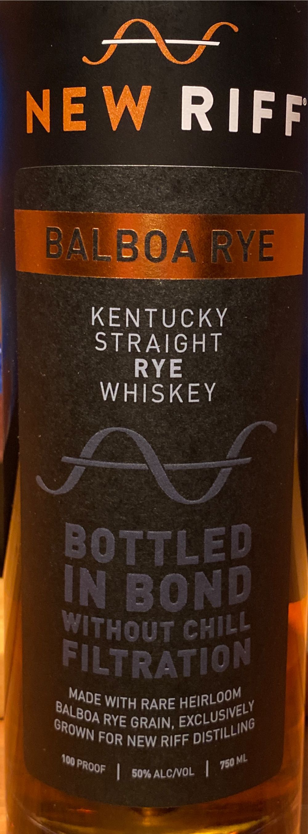 New Riff Balboa Rye - New Riff (750 mL) alcohol collectible [Barcode 856302005317] - Main Image 2