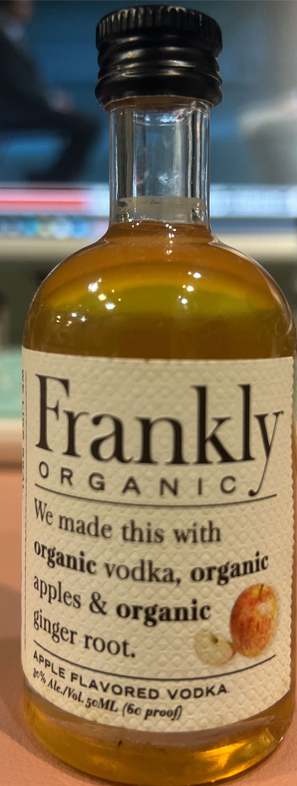 Frankly Vodka Apples & Ginger - Be in Good Spirits LLC (50 mL) alcohol collectible [Barcode 854439008249] - Main Image 2