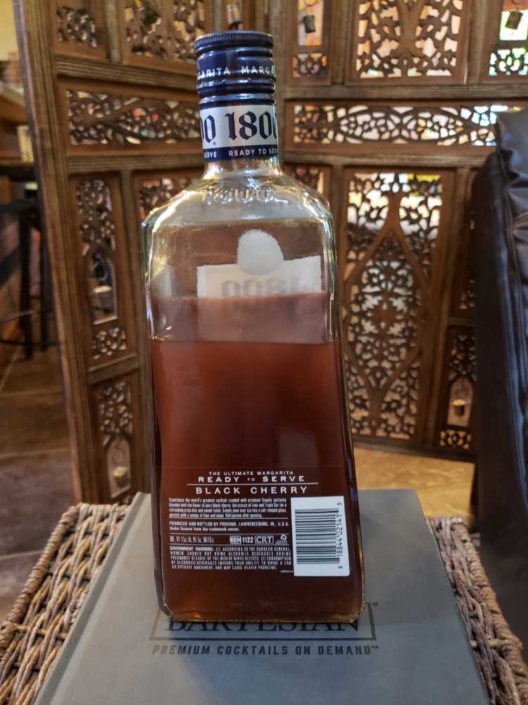 1800 Black Cherry 1.75L - 1800 (1.75 L) alcohol collectible [Barcode 818844021415] - Main Image 2