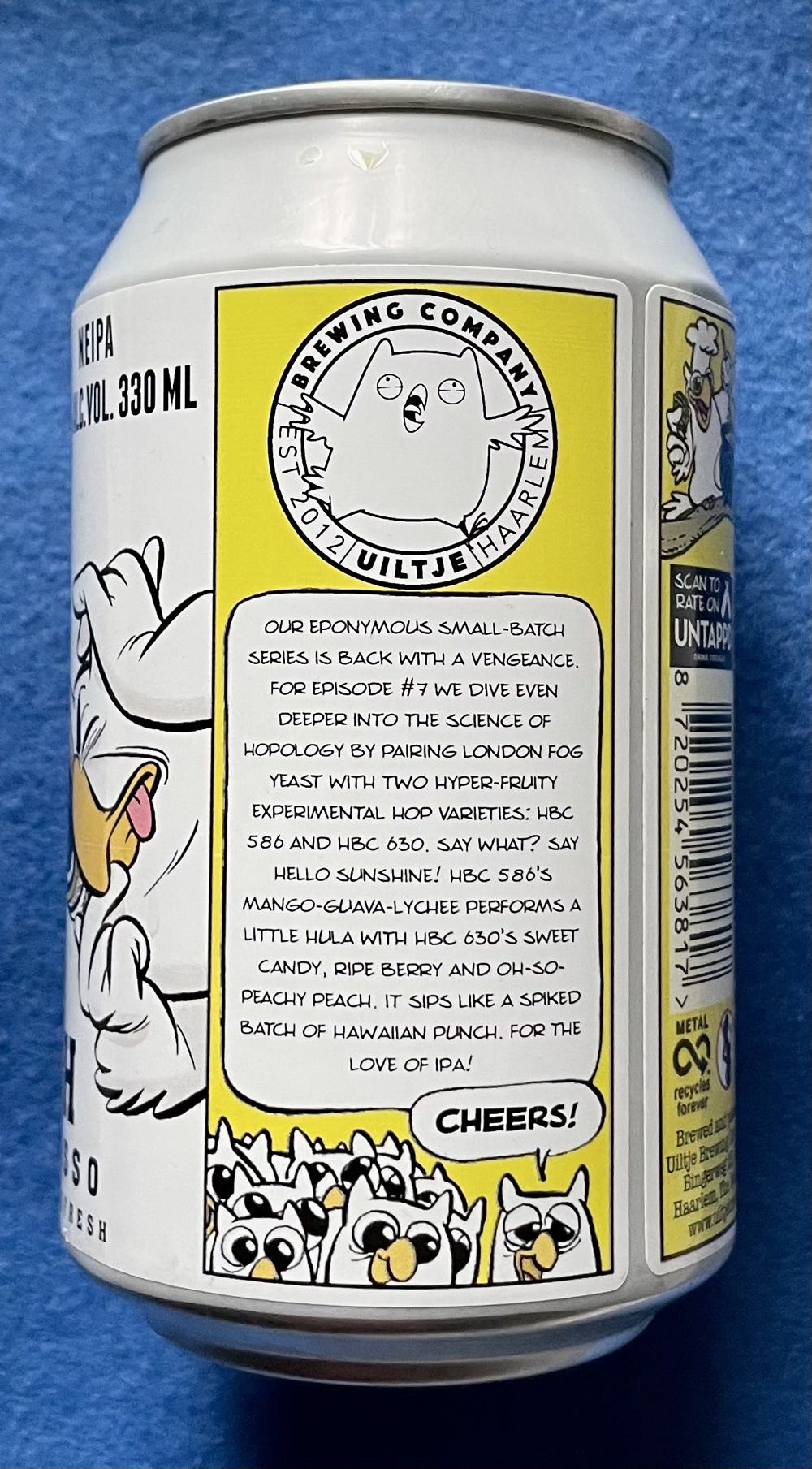 My Life Span Is 7 - Uiltje Brewing Company (330 mL) alcohol collectible [Barcode 8720254563817] - Main Image 3