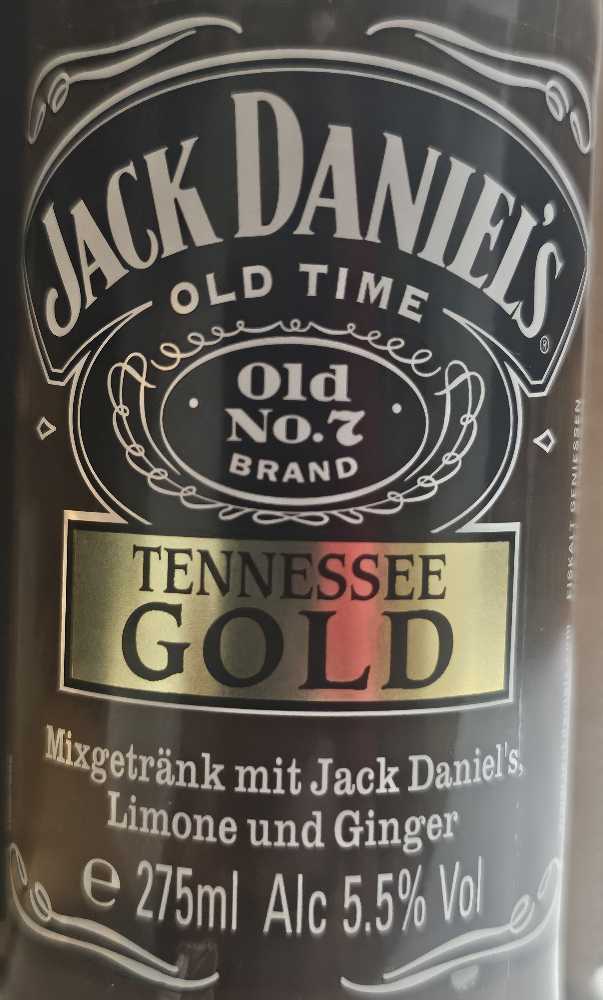 Tennessee GOLD - Bacardi Netherlands (275 mL) alcohol collectible [Barcode 5099873065099] - Main Image 3