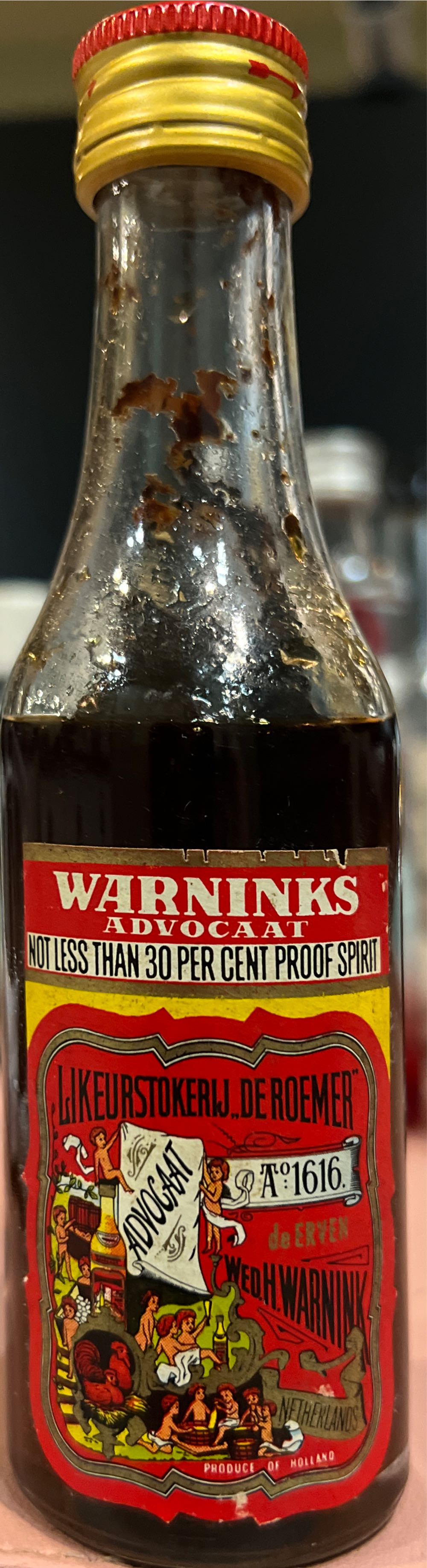 Warninks Original Advocaat  (700 mL) alcohol collectible [Barcode 8710521102139] - Main Image 2
