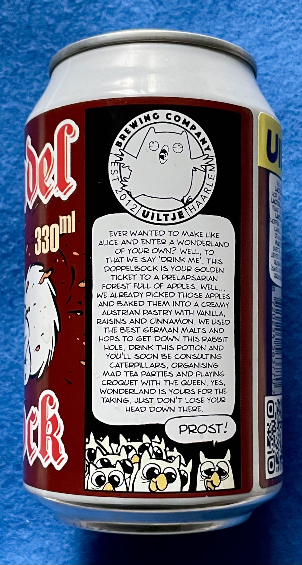 Apfelstrudel Doppelbock - Uiltje Brewing Company (330 mL) alcohol collectible [Barcode 8720254563770] - Main Image 3