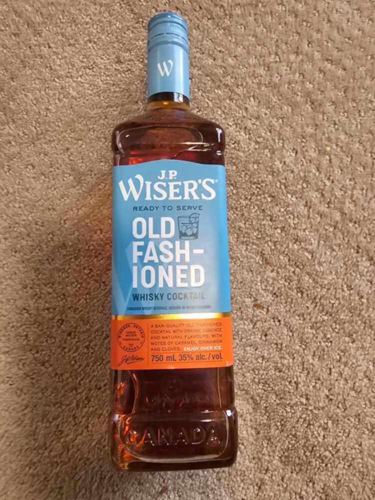 J.P. Wiser’s Old Fashioned Canadian Whisky Cocktail  alcohol collectible [Barcode 048415540605] - Main Image 2