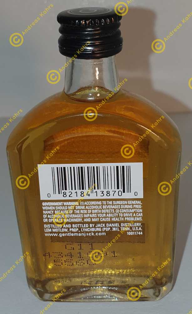 Gentleman Jack 50 Mil Gen 1.5 1992 - Jack Daniels Distillery (50 mL) alcohol collectible - Main Image 2