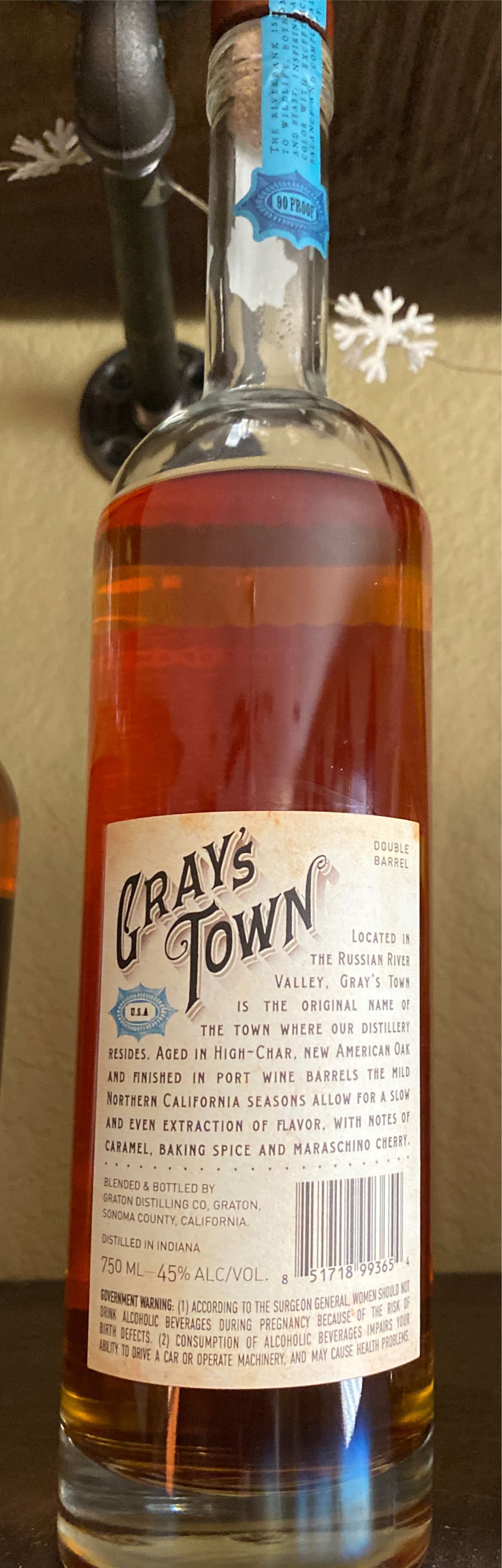 Grays Town  (750 mL) alcohol collectible - Main Image 2