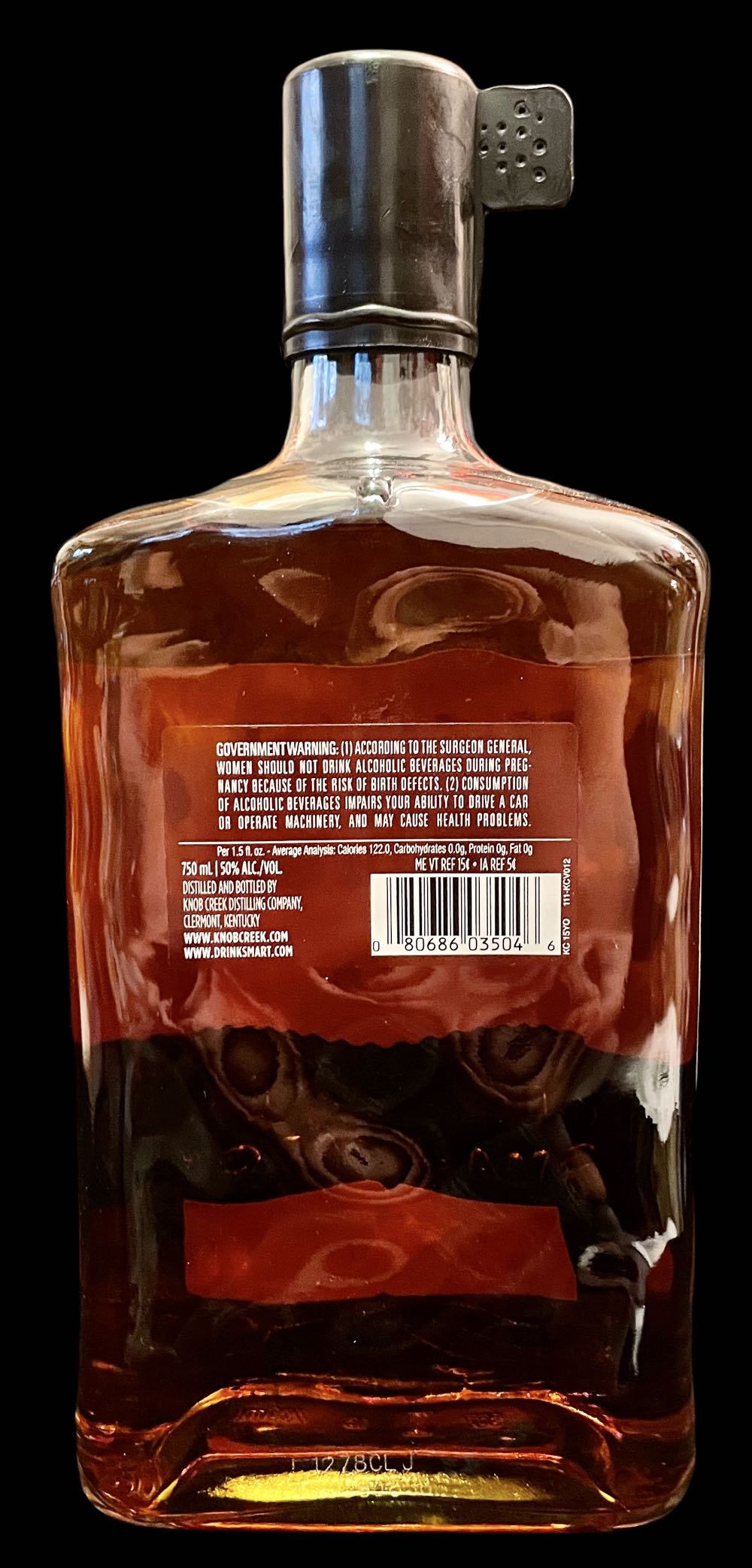 Knob Creek 15 Year Bourbon Whiskey - Knob Creek Distillery (750 mL) alcohol collectible [Barcode 080686035046] - Main Image 2