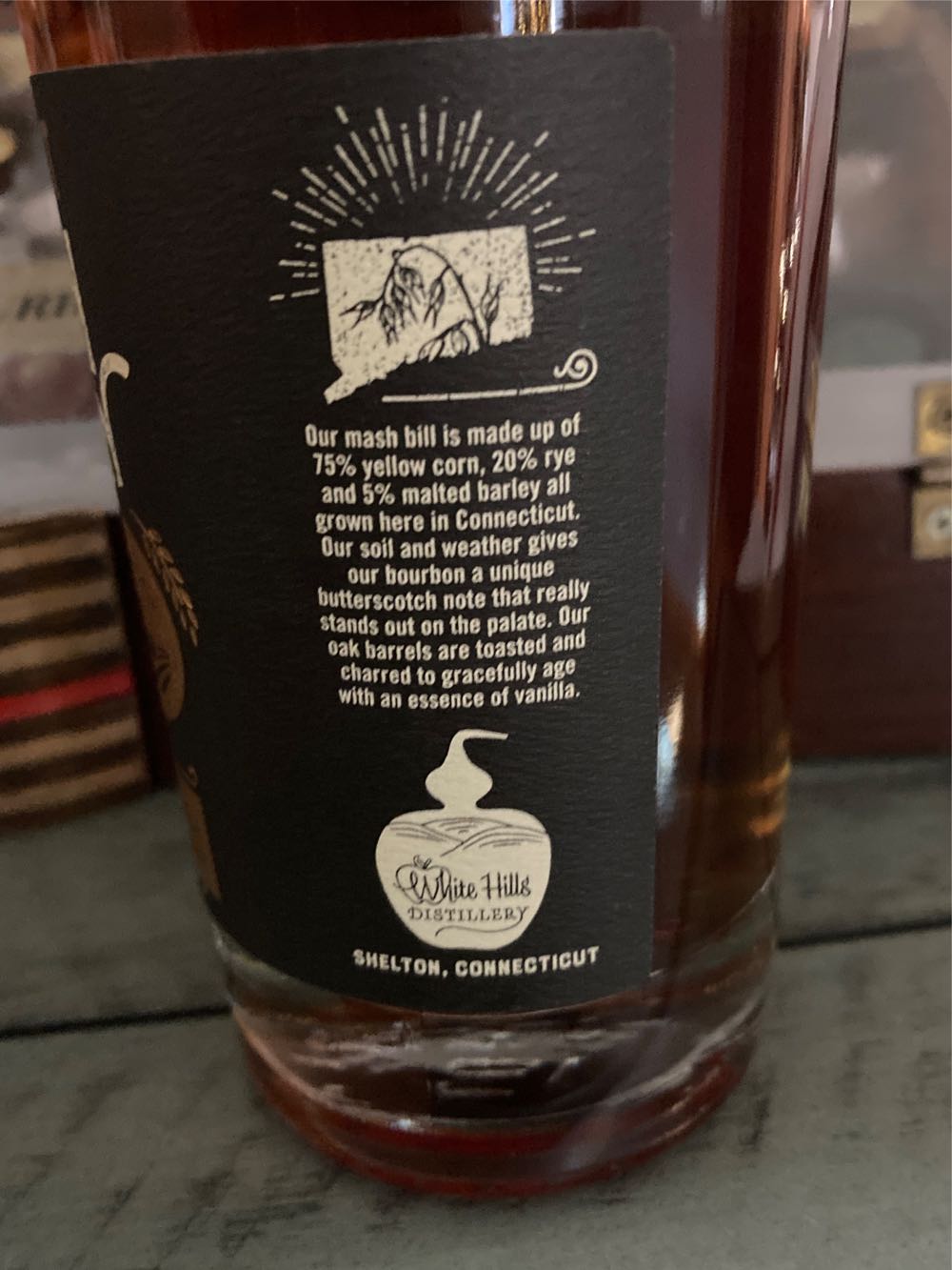 White Hills Ct Grain Bourbon - White Hills Distillery (375 mL) alcohol collectible - Main Image 2
