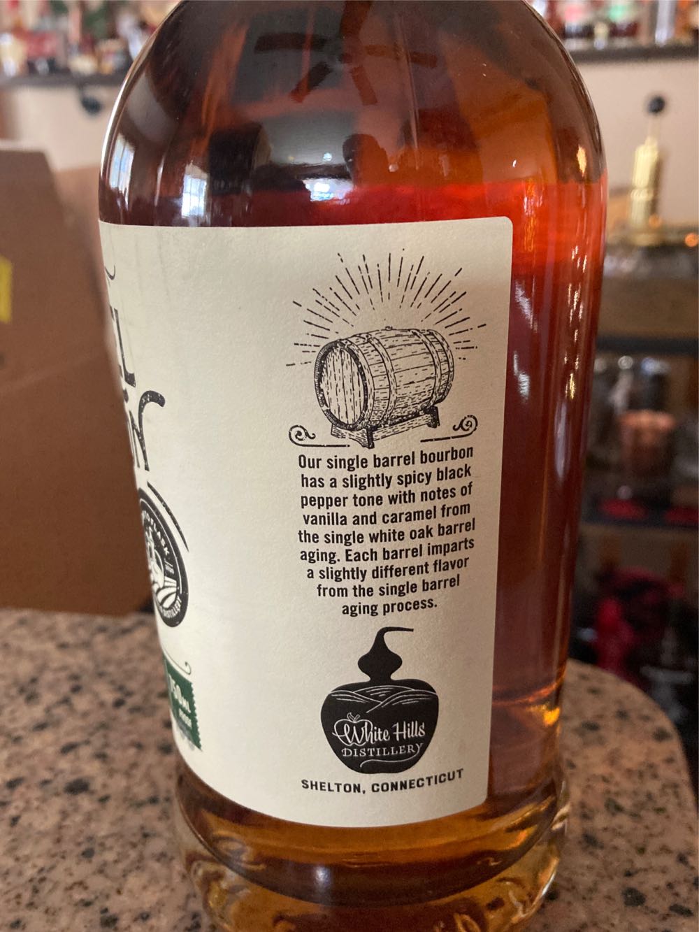 White Hills Single Barrel Bourbon - White Hills Distillery (750 mL) alcohol collectible - Main Image 2