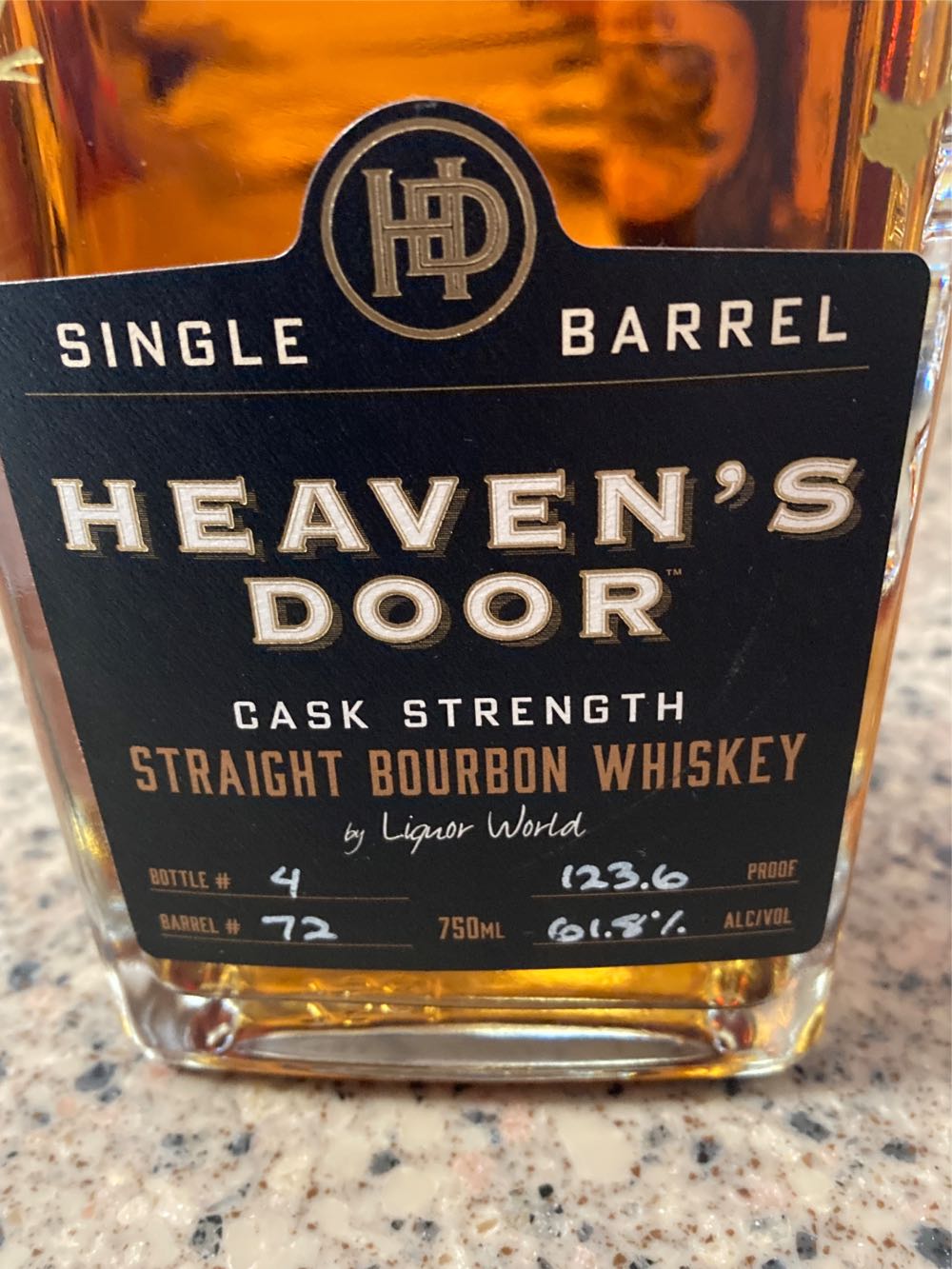 Heaven’s Door (Cask Strength)single Barrel Select (CGX) - Heaven Door Spirits (750 mL) alcohol collectible [Barcode 816136027961] - Main Image 4