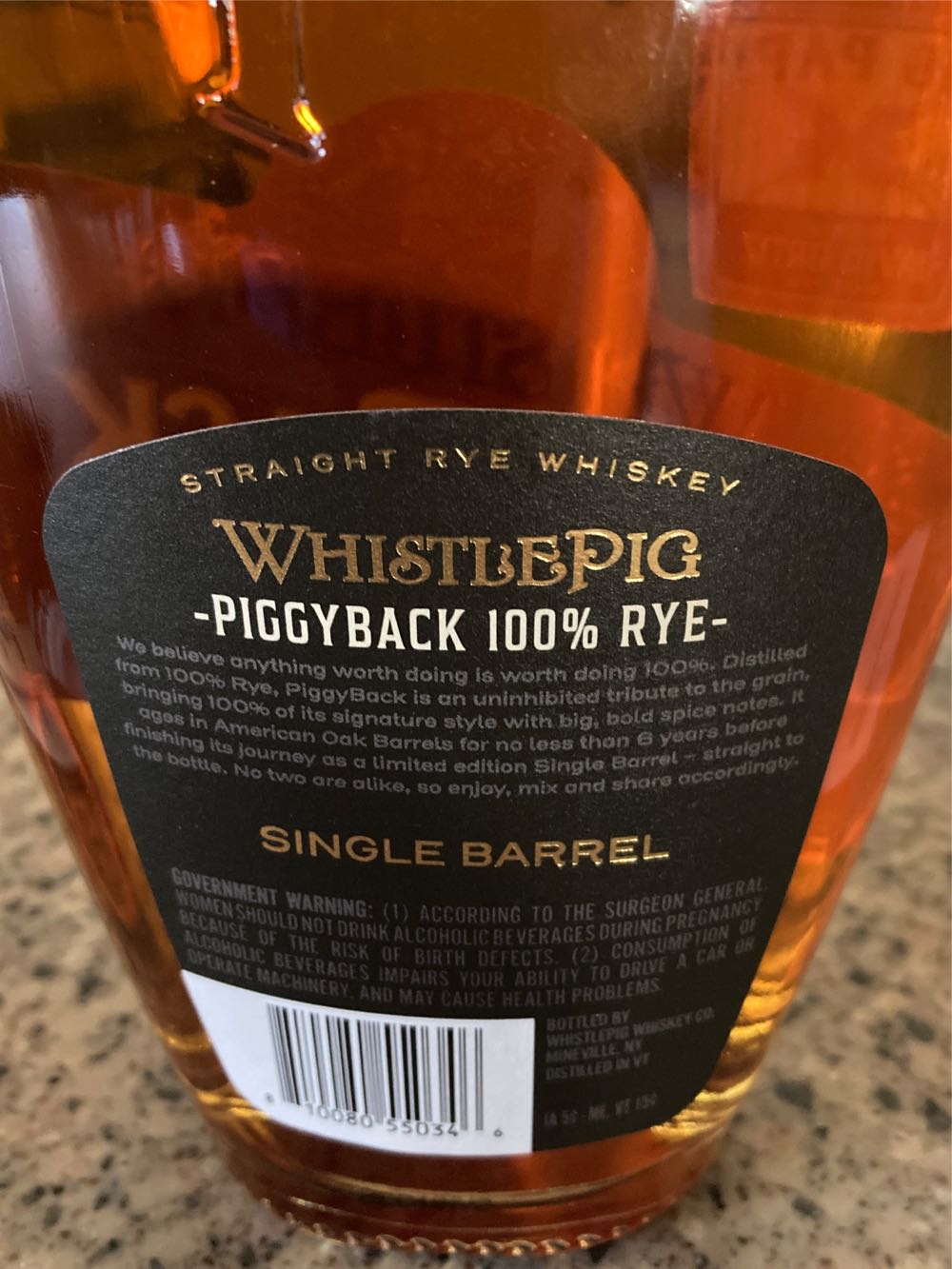 Whistlepig 6Yr PiggyBack Rye Big Papi - Whistlepig (750 mL) alcohol collectible [Barcode 810080550346] - Main Image 2