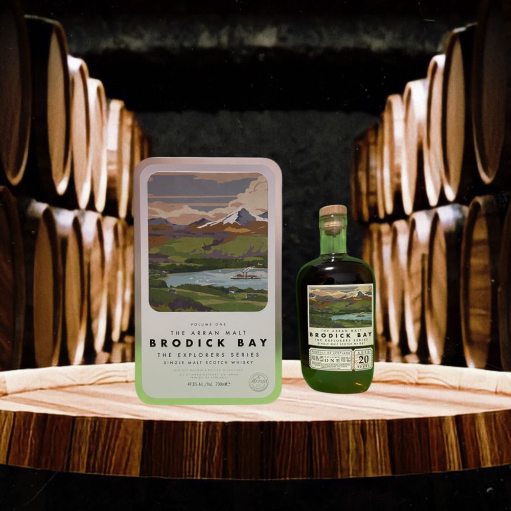 Arran Brodick Bay The Explorers Series #1 (2025)  (700 mL) alcohol collectible [Barcode 5060044483486] - Main Image 2