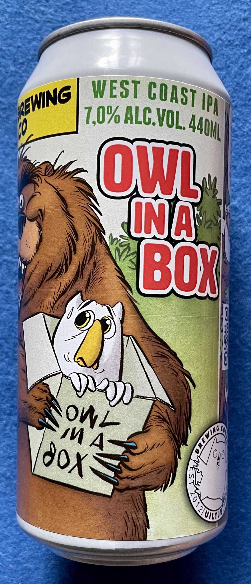 Owl In A Box - Uiltje Brewing Company (440 mL) alcohol collectible [Barcode 8720254564159] - Main Image 4