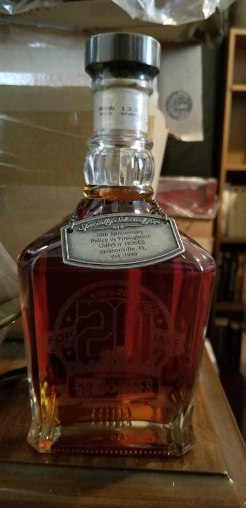 JD Single Barrel Select 20th Anniversary Guns n’ Hoses - Jack Daniel’s Distillery, Lynchburg, TN (750 mL) alcohol collectible [Barcode 082184087008] - Main Image 1