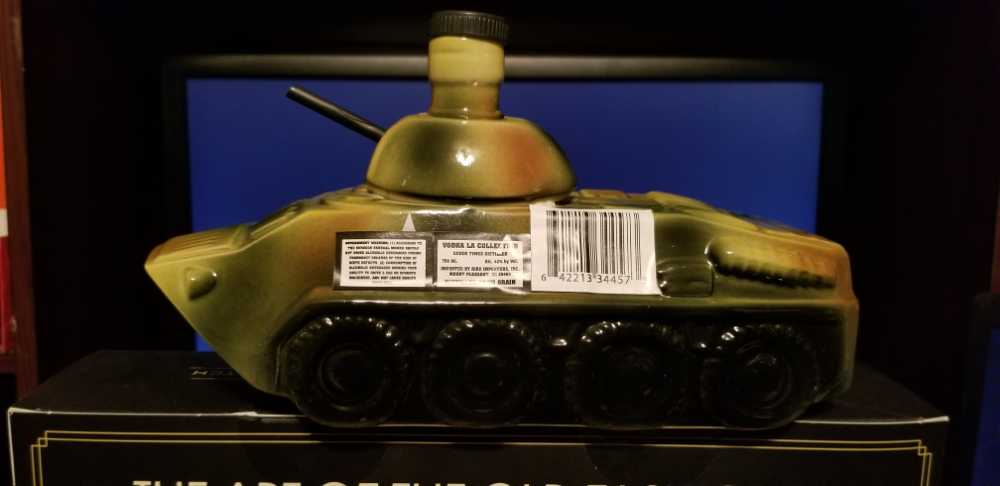 Vodka La Collection Tank Bottle  - Aiko Importers (750 mL) alcohol collectible [Barcode 642213344573] - Main Image 2