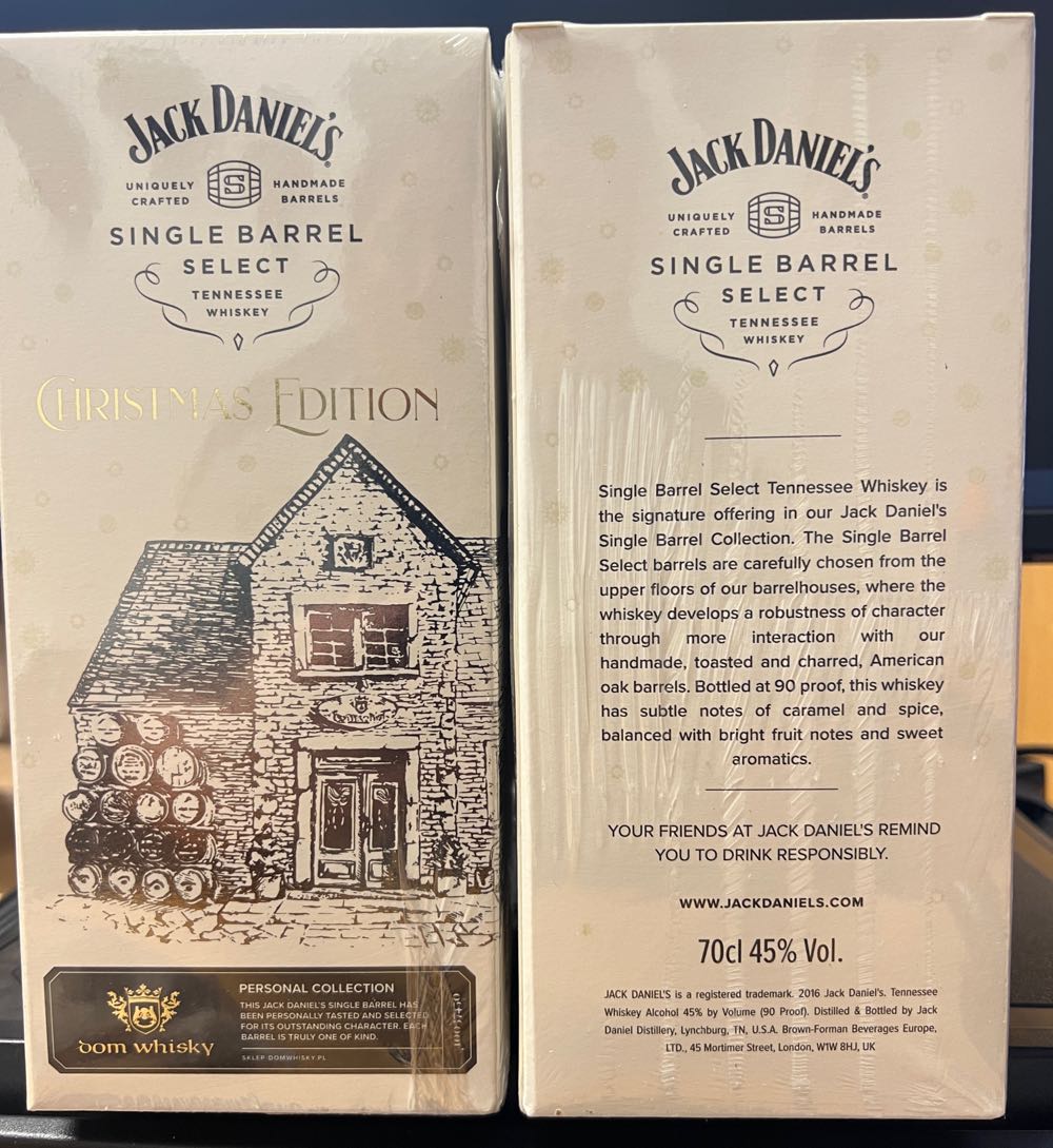 Dom’s Whisky Christmas Edition 2021 - Jack Daniel Distillery (700 mL) alcohol collectible - Main Image 3