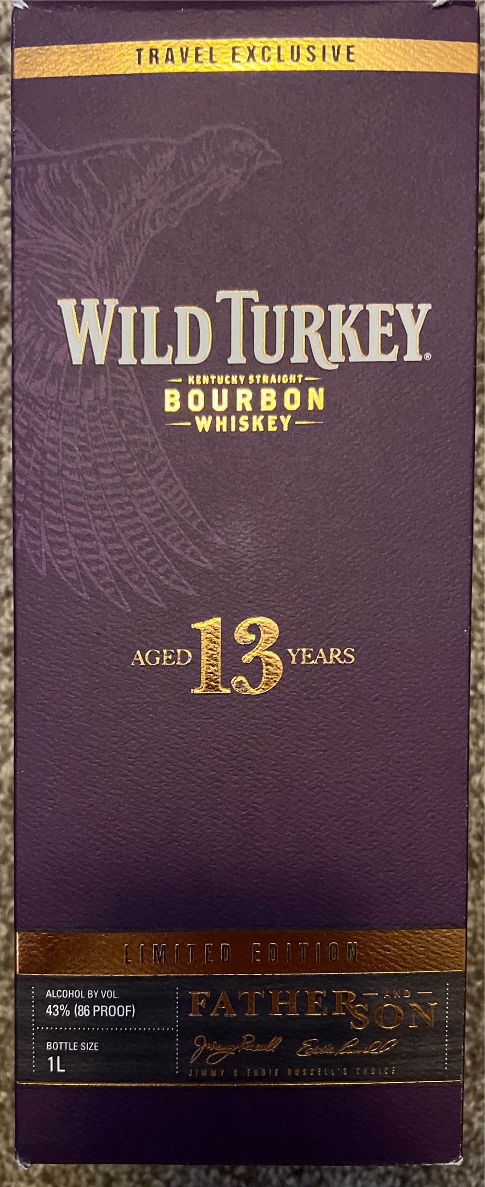 Wild Turkey Father And Son Limited Edition 13 Years - Wild Turkey Distilling Co. (750 mL) alcohol collectible [Barcode 721059003049] - Main Image 4