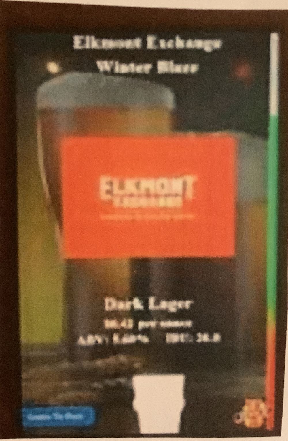 Elkmont Exchange Winter Blaze - Elkmont Exchange Brewing Company, Knoxville alcohol collectible - Main Image 1