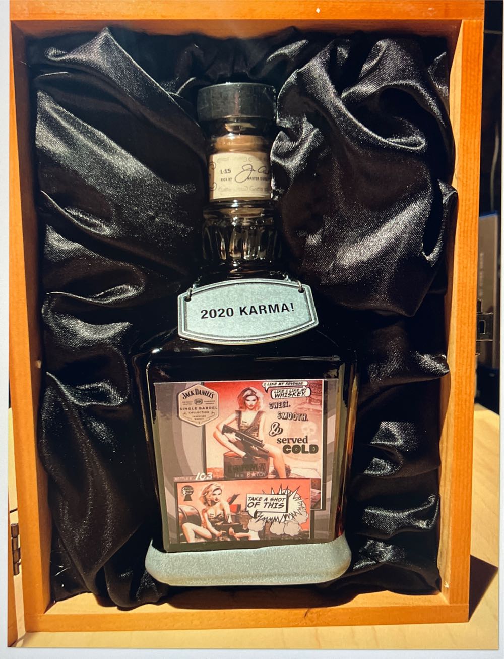 Karma Is A Bitch 2020 - Jack Daniel Distillery (750 mL) alcohol collectible - Main Image 2