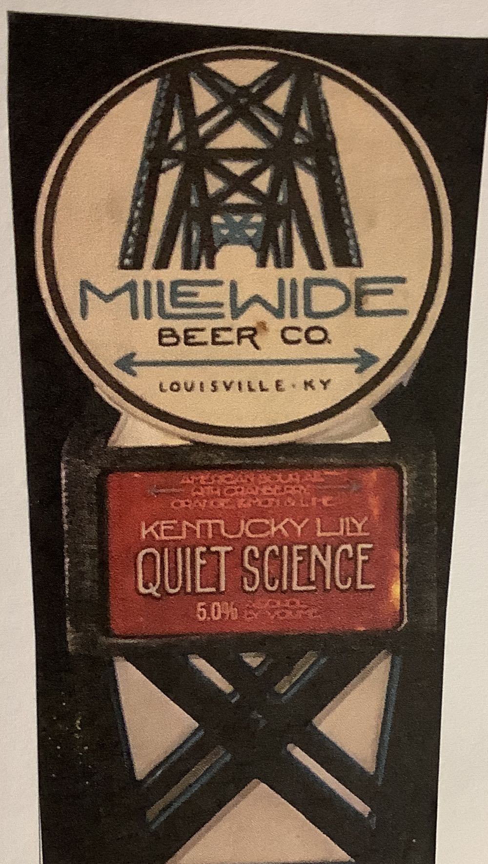 Mile Wide Quiet Science - Mile Wide Beer Company alcohol collectible - Main Image 2