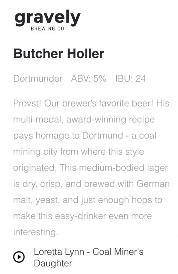 Gravely Butcher Holler - Gravely Brewing Company, Louisville alcohol collectible - Main Image 2