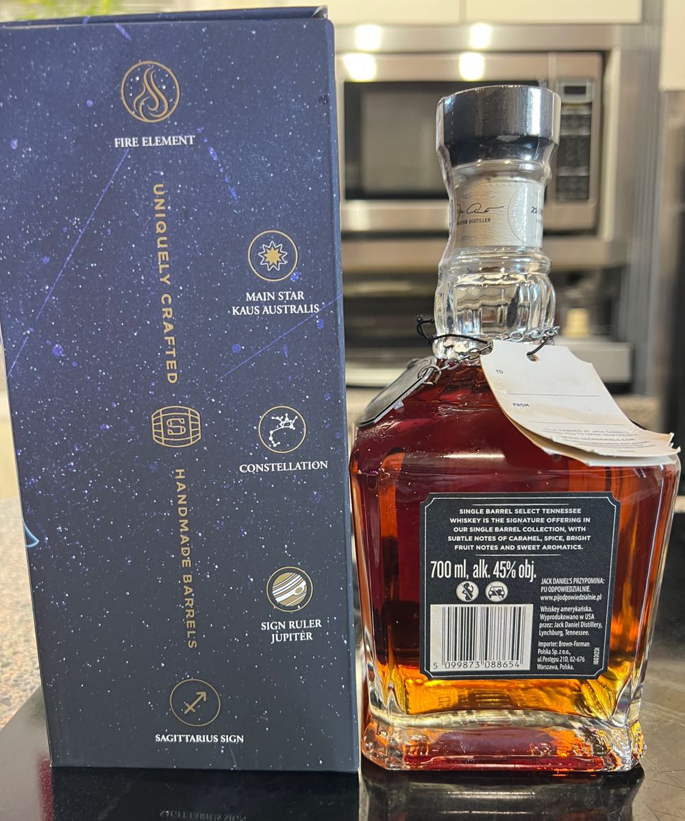 Zodiac Sagittarius 2021 Poland - Jack Daniel Distillery (700 mL) alcohol collectible - Main Image 2