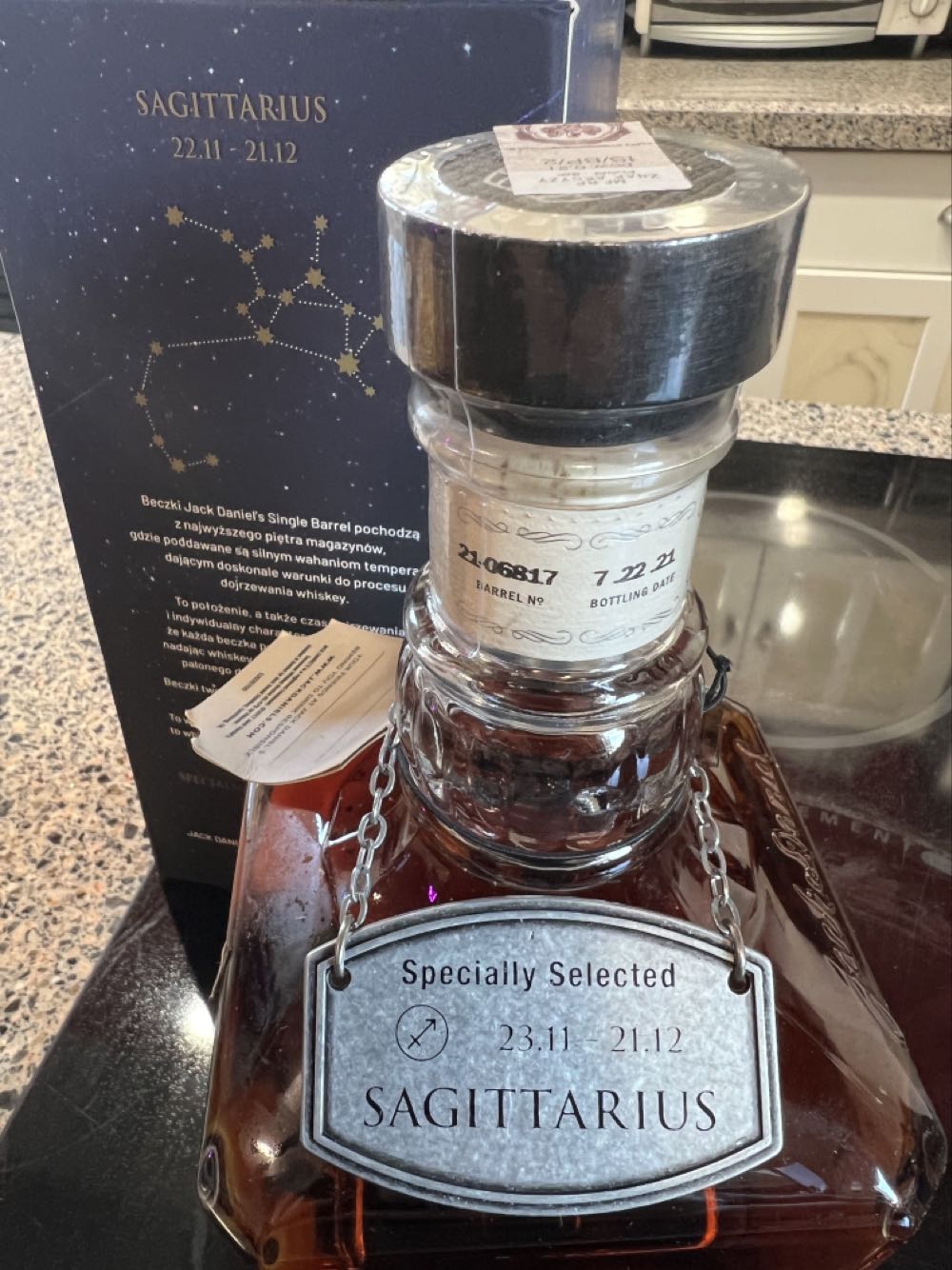 Zodiac Sagittarius 2021 Poland - Jack Daniel Distillery (700 mL) alcohol collectible - Main Image 4