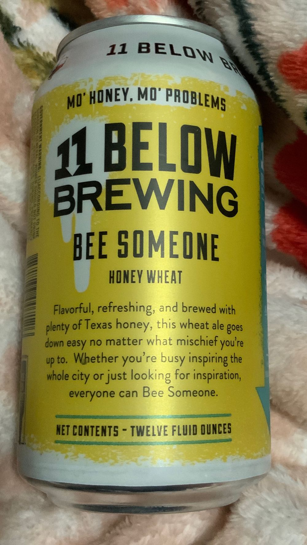 Bee Someone Honey Wheat - 11 Below Brewing (12 FL OZ) alcohol collectible [Barcode 851233007126] - Main Image 2