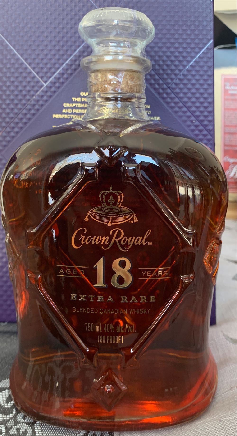Crown Royal Extra Rare 18 Years - Crown Royal Distilling Co. (750 mL) alcohol collectible [Barcode 082000796794] - Main Image 2