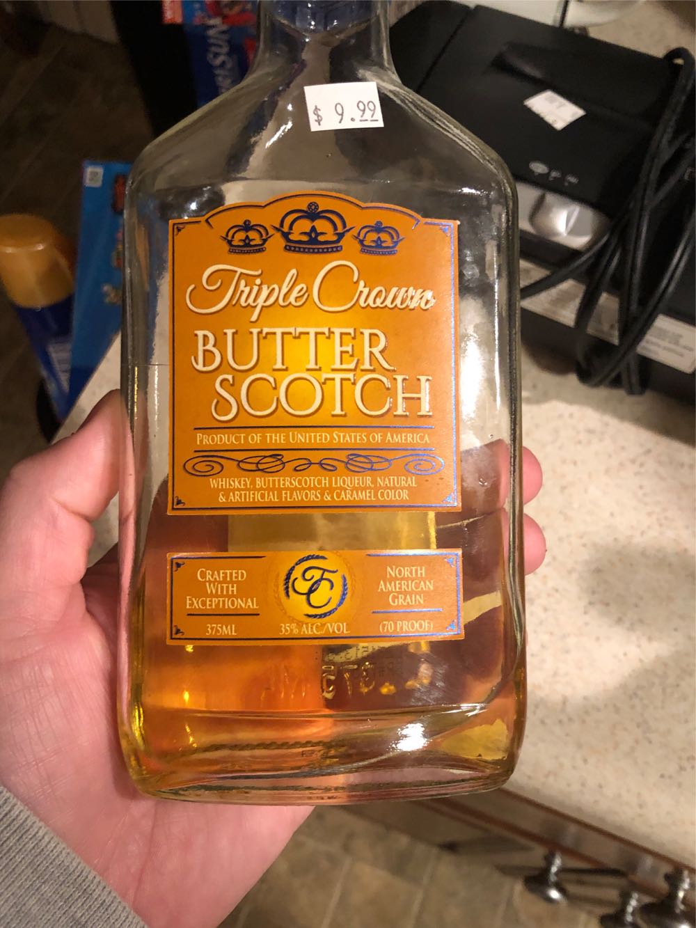 Triple Crown Butter Scotch Whisky - Triple Crown (375 mL) alcohol collectible - Main Image 3