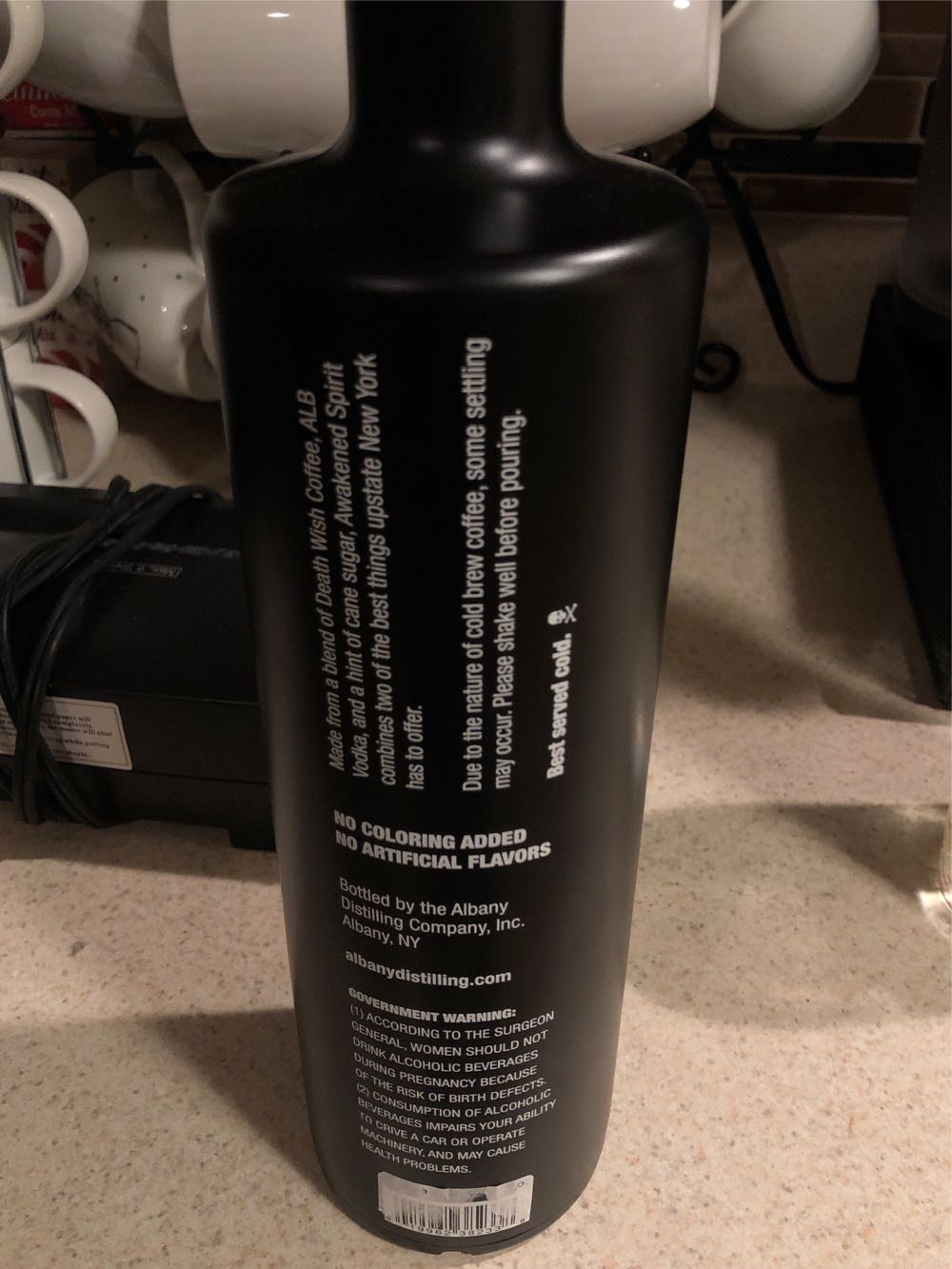 Awakened Spirt Vodka With Coffee - Albany Distilling Co (1 L) alcohol collectible - Main Image 2