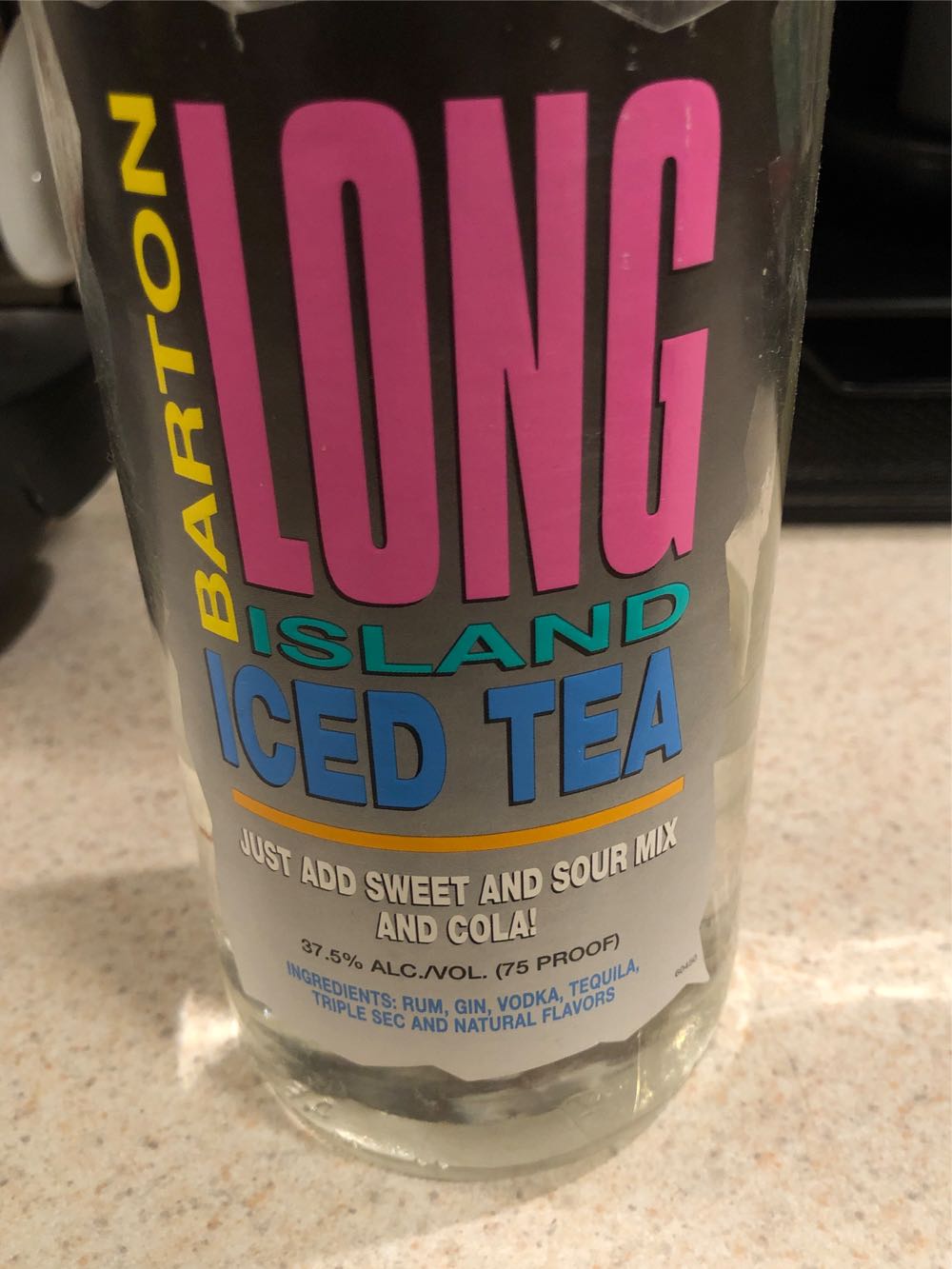 Barton Long Island Iced Tea Mix - Barton (1 L) alcohol collectible - Main Image 2