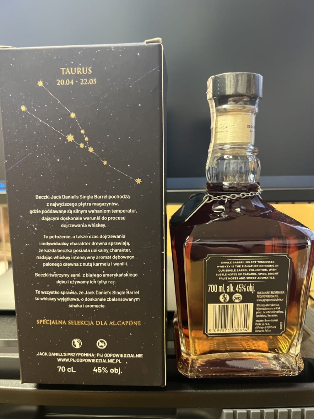 Zodiac Taurus 2021 Poland - Jack Daniel Distillery (700 mL) alcohol collectible - Main Image 3