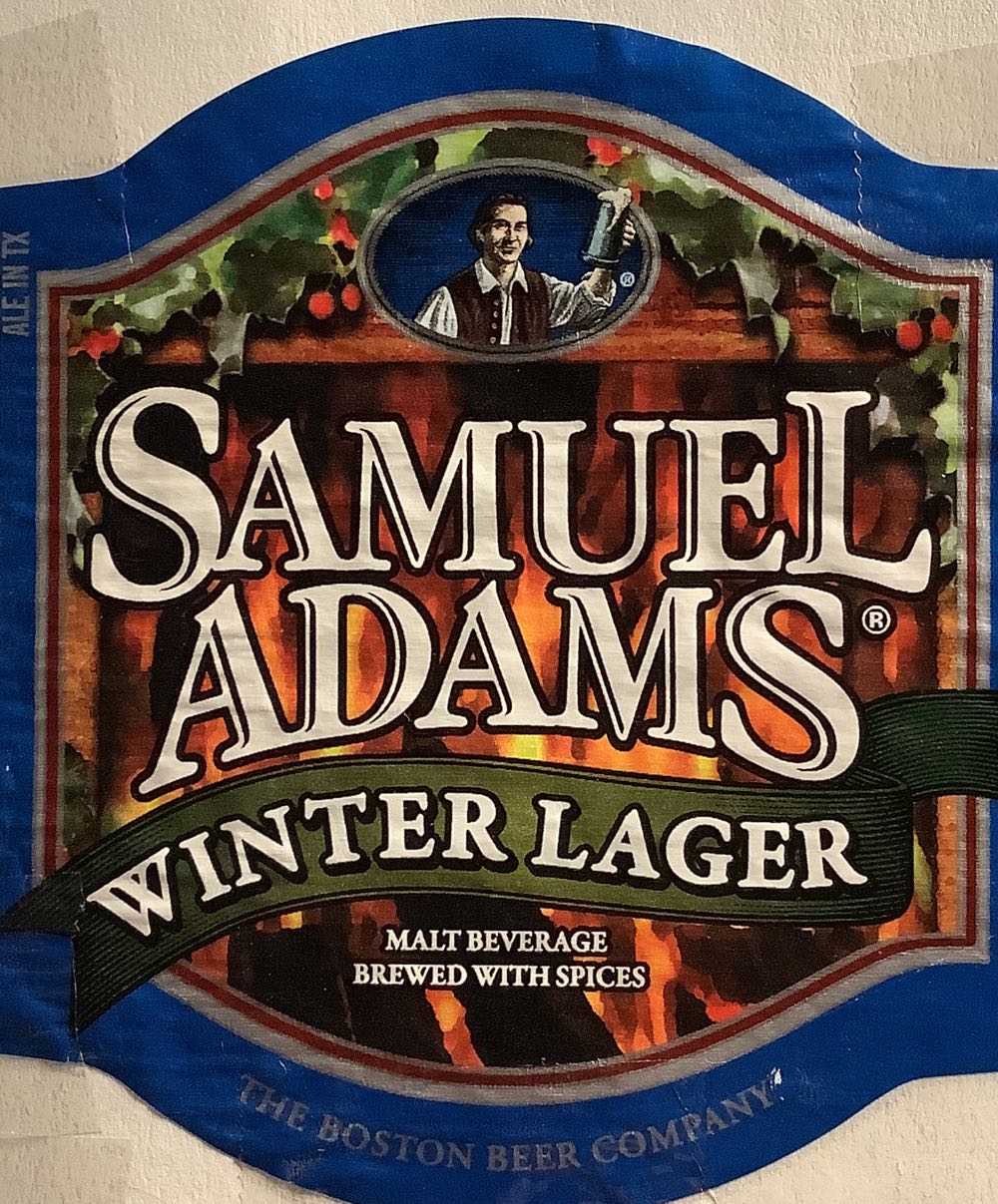 Samuel Adams Winter Lager - Samuel Adams Boston Beer Company alcohol collectible - Main Image 2